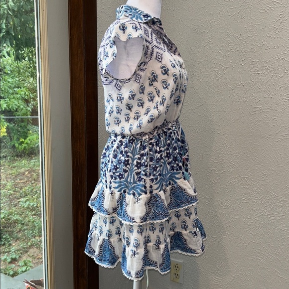 ALICIA BELL Bailey Silk Cotton-Voile Mini Dress size Small - Picture 5 of 8